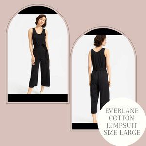 Everlane Cotton Black Jumpsuit Size Large